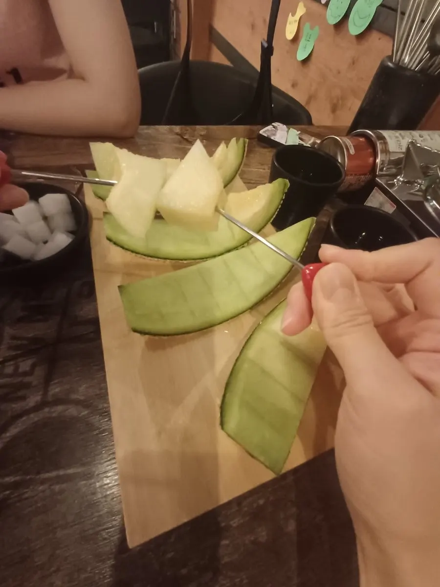 시원한 메론 과일 안주