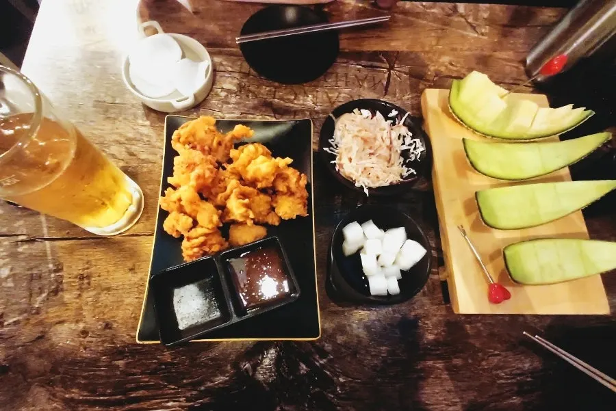 달고 신선한 메론 안주
