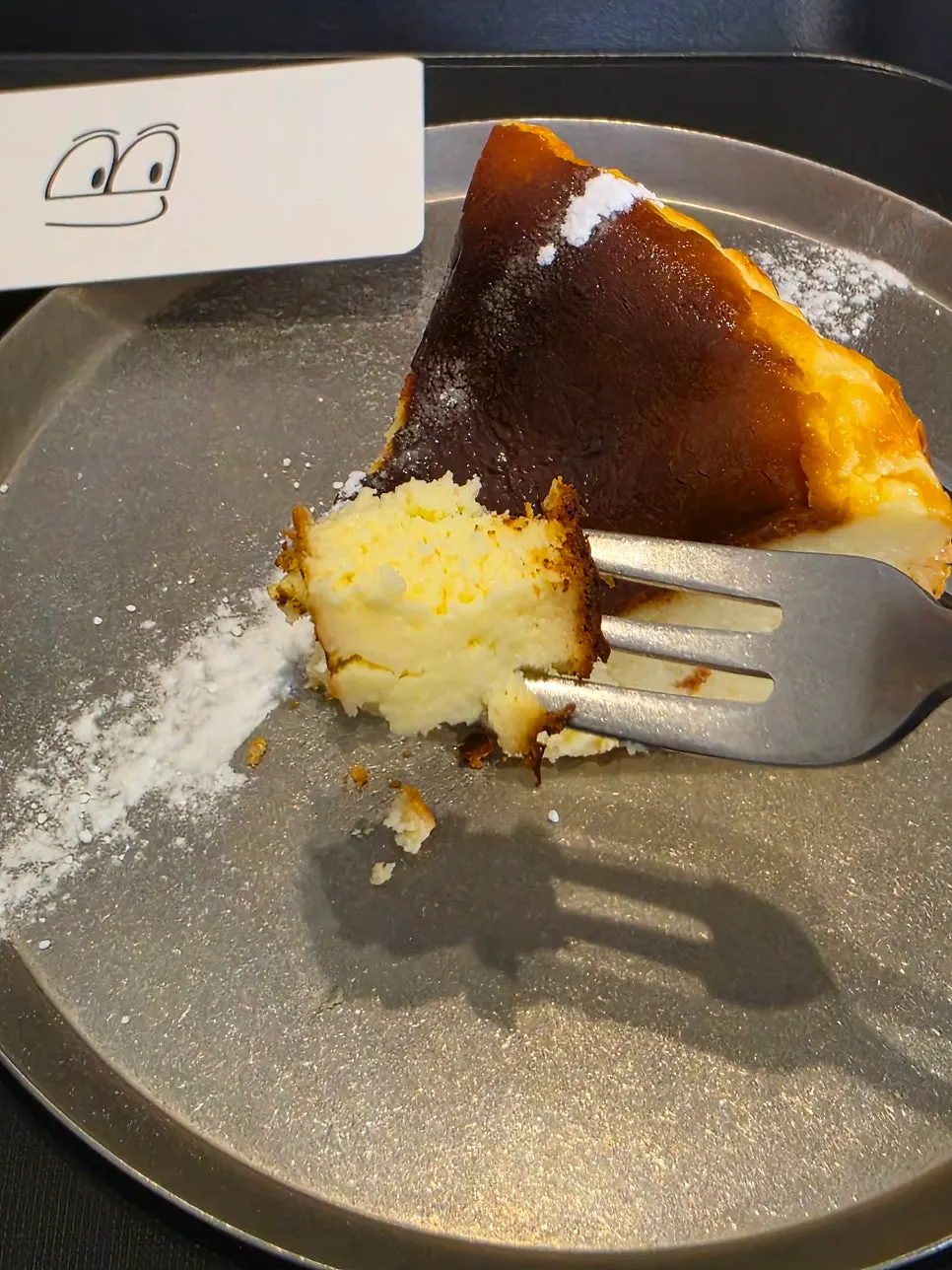 Dense and creamy cheesecake