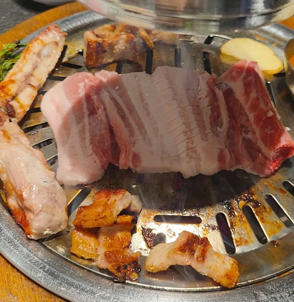 Ribs enjoyed with wasabi