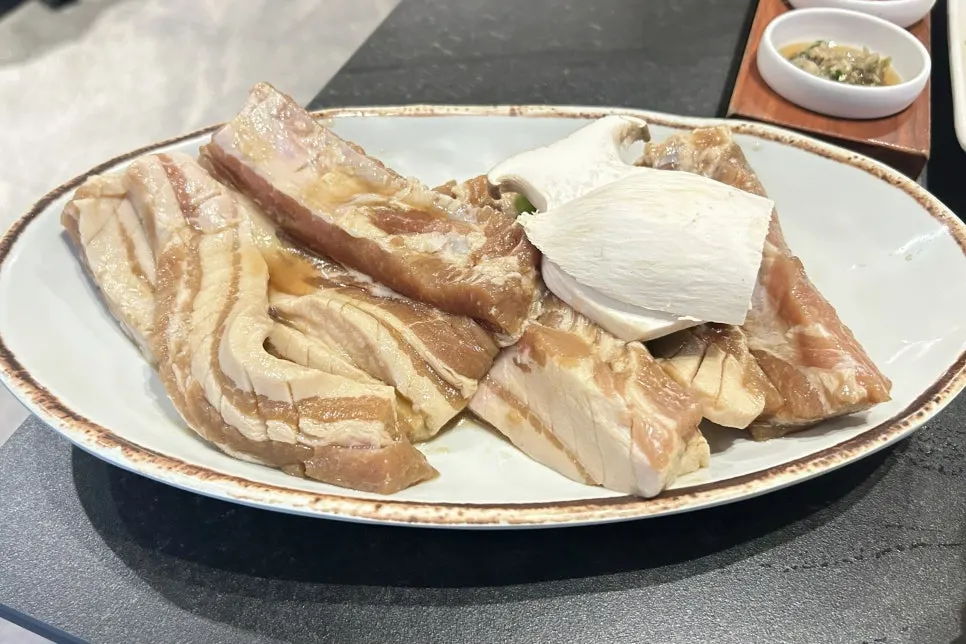 Draft beer enjoyed with the meat