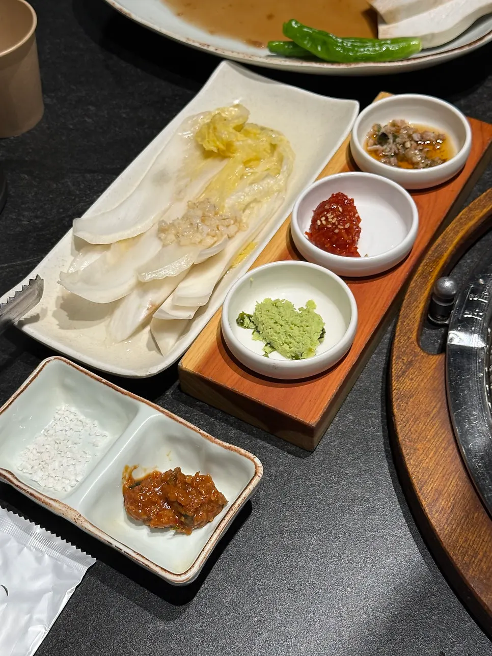 Charcoal being heated inside the restaurant