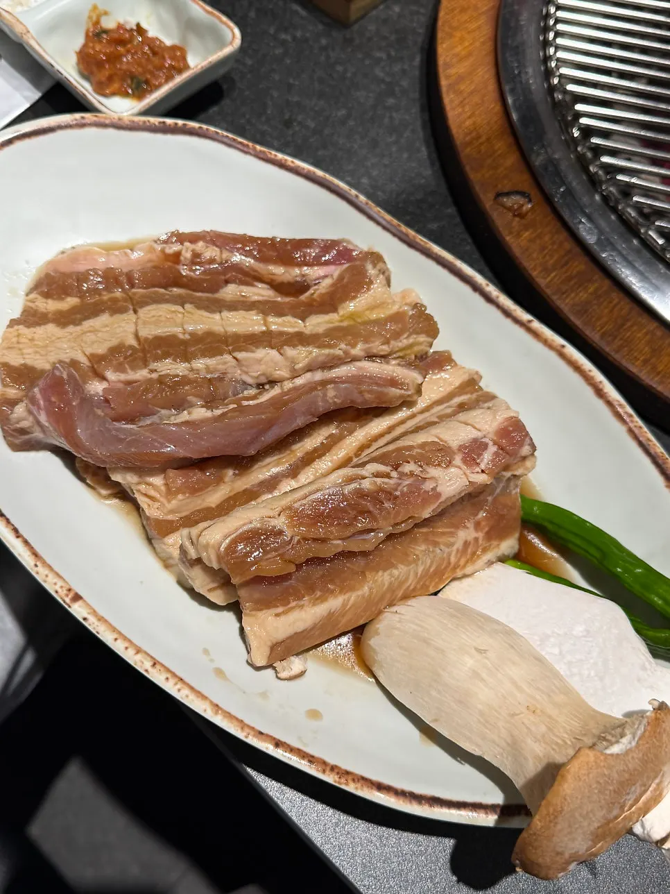 Marinated pork rib platter (500g) table spread