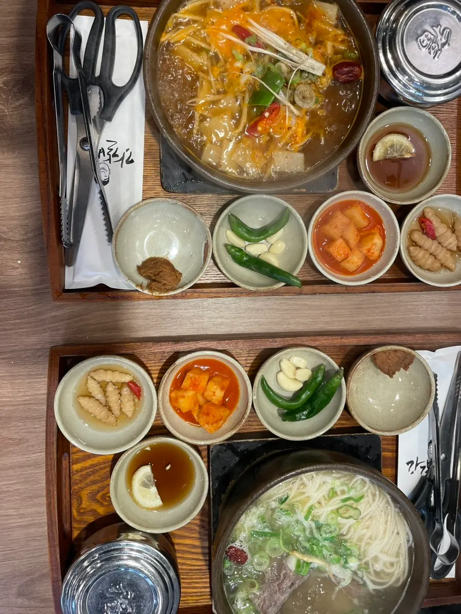 강갈비탕 서면 기본 반찬 구성