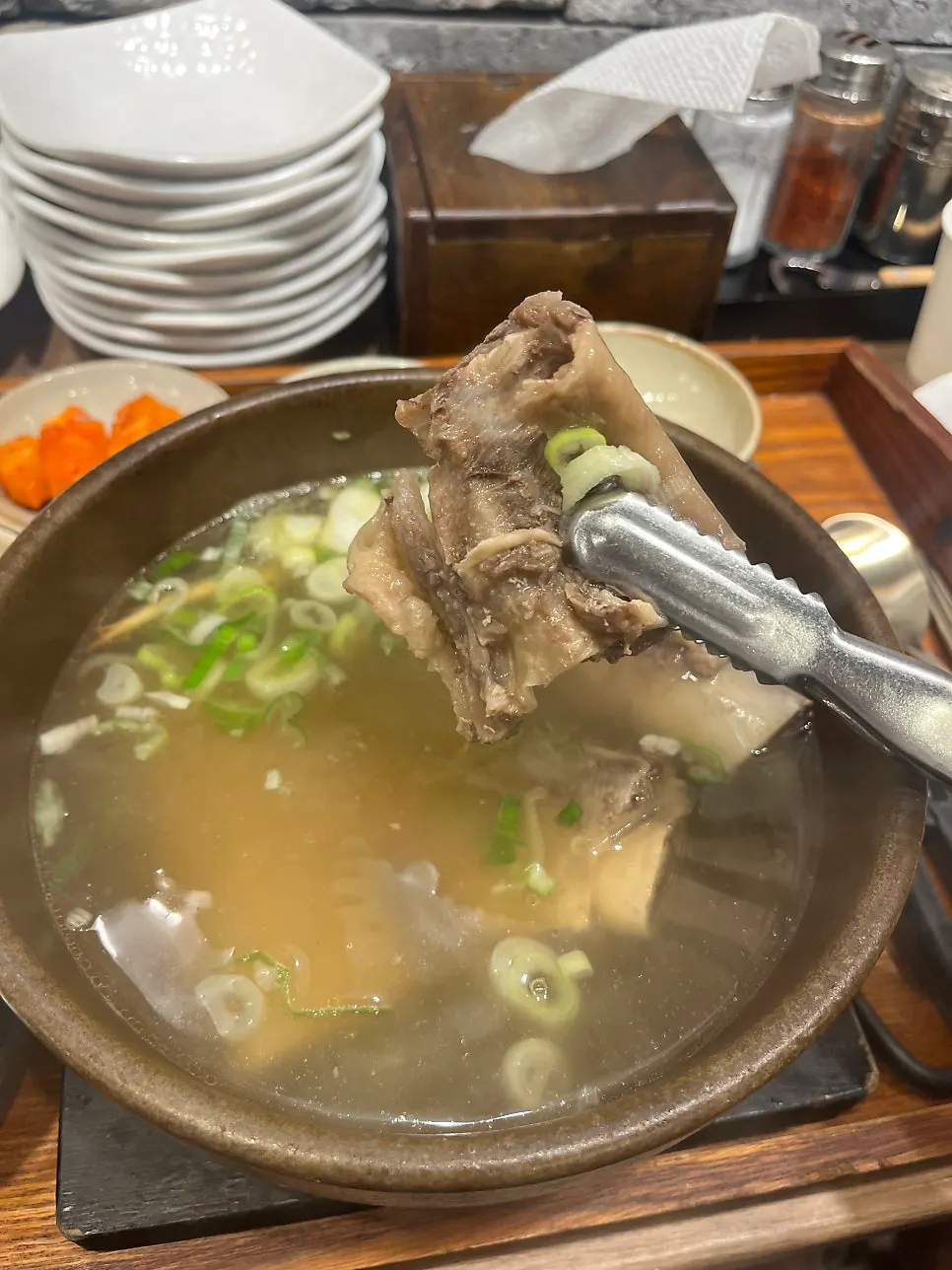 Rich galbitang broth and ribs
