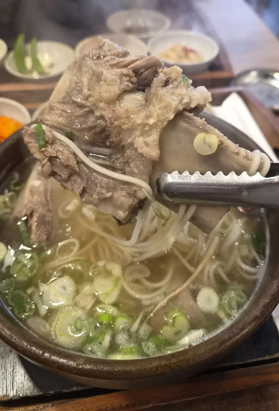 Tender rib meat picked off the bone