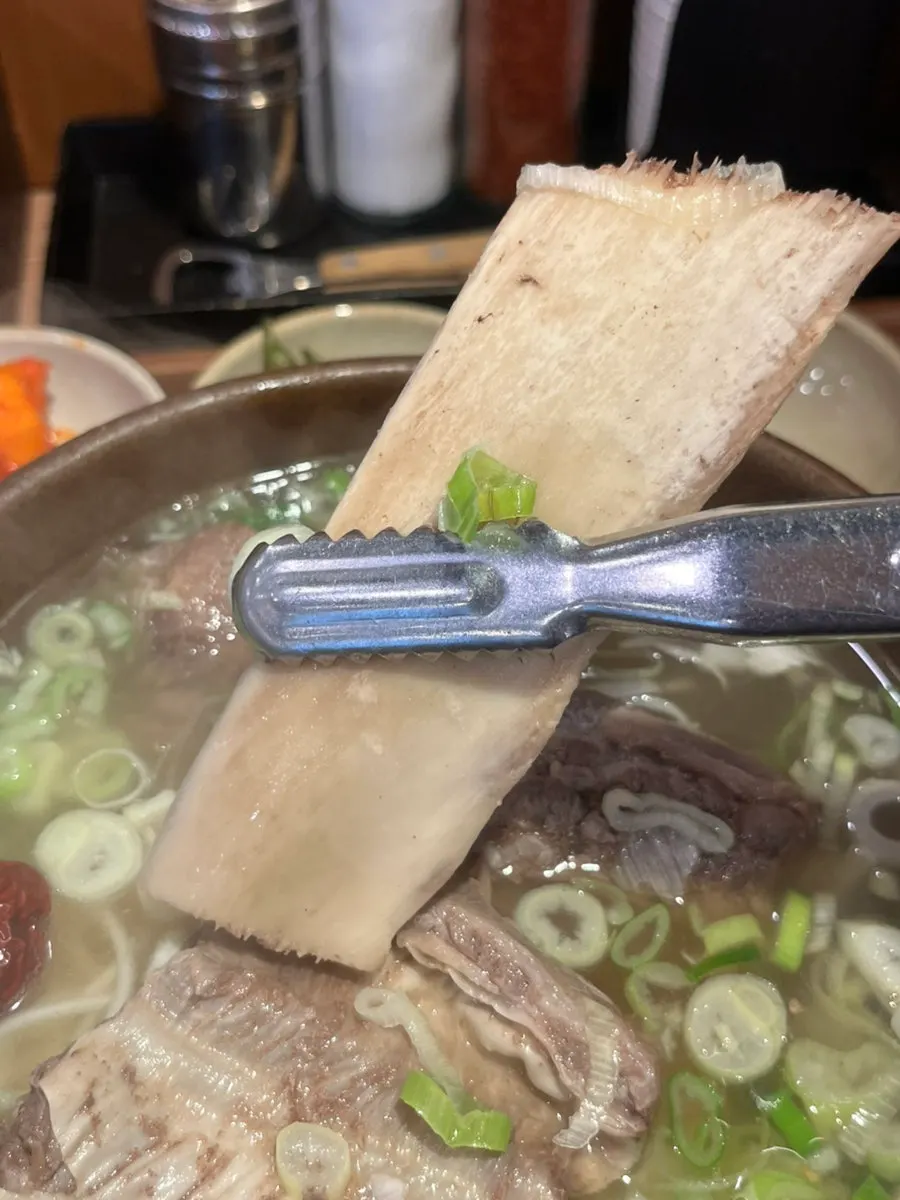 Short rib meat easily separating from the bone