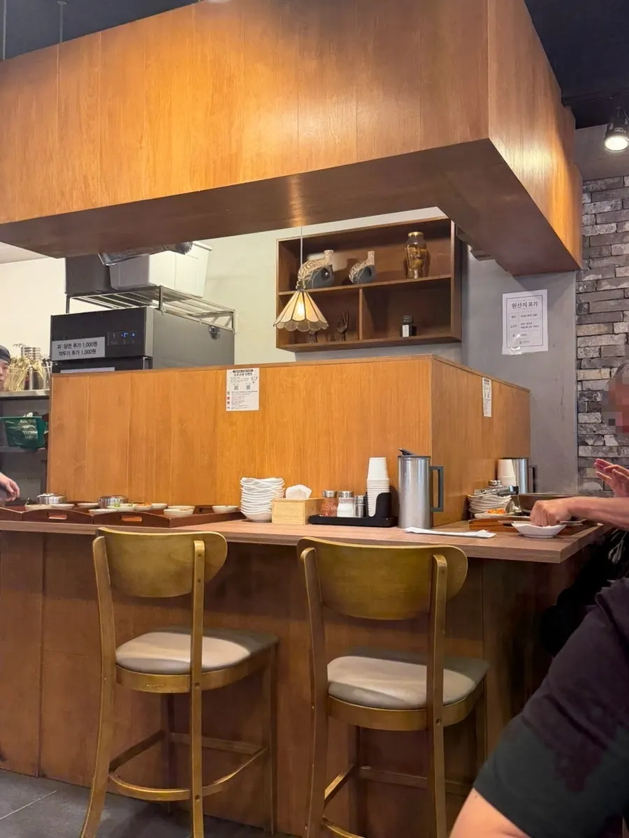 Interior with solo-dining seats