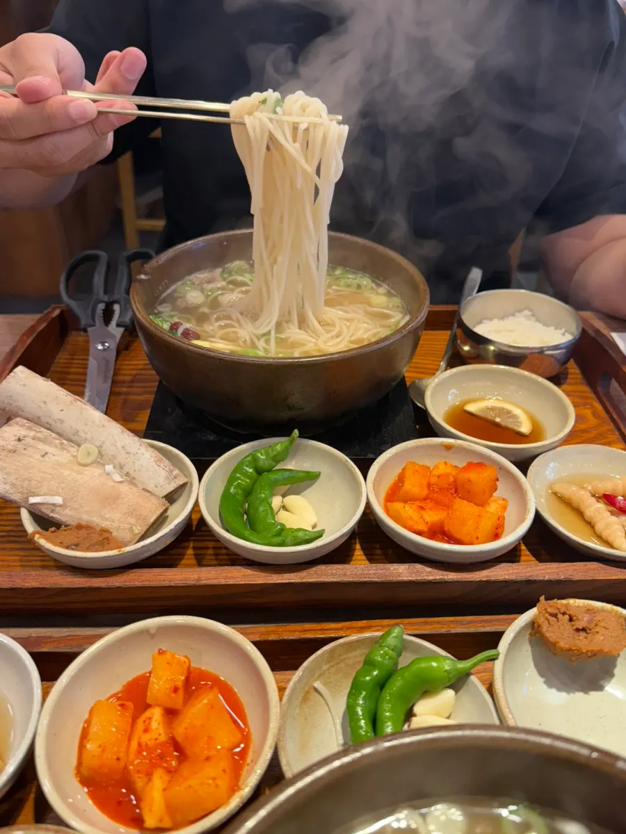 Galbi guksu packed with Jeju jungmyeon noodles