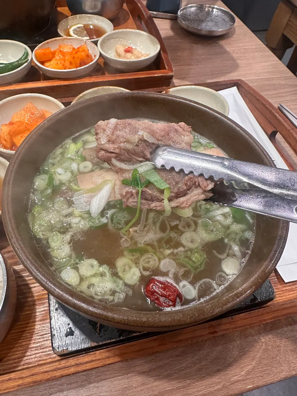 Somyeon added to galbitang