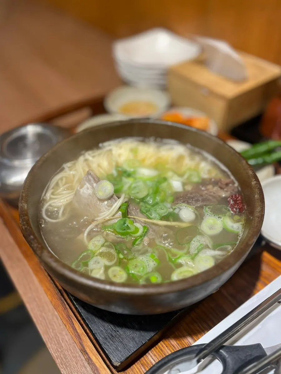 Galbitang with tender beef ribs