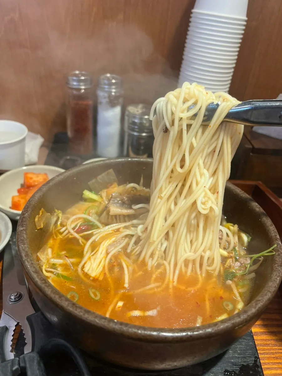 Red spicy broth of the level 2 Gang Galbitang
