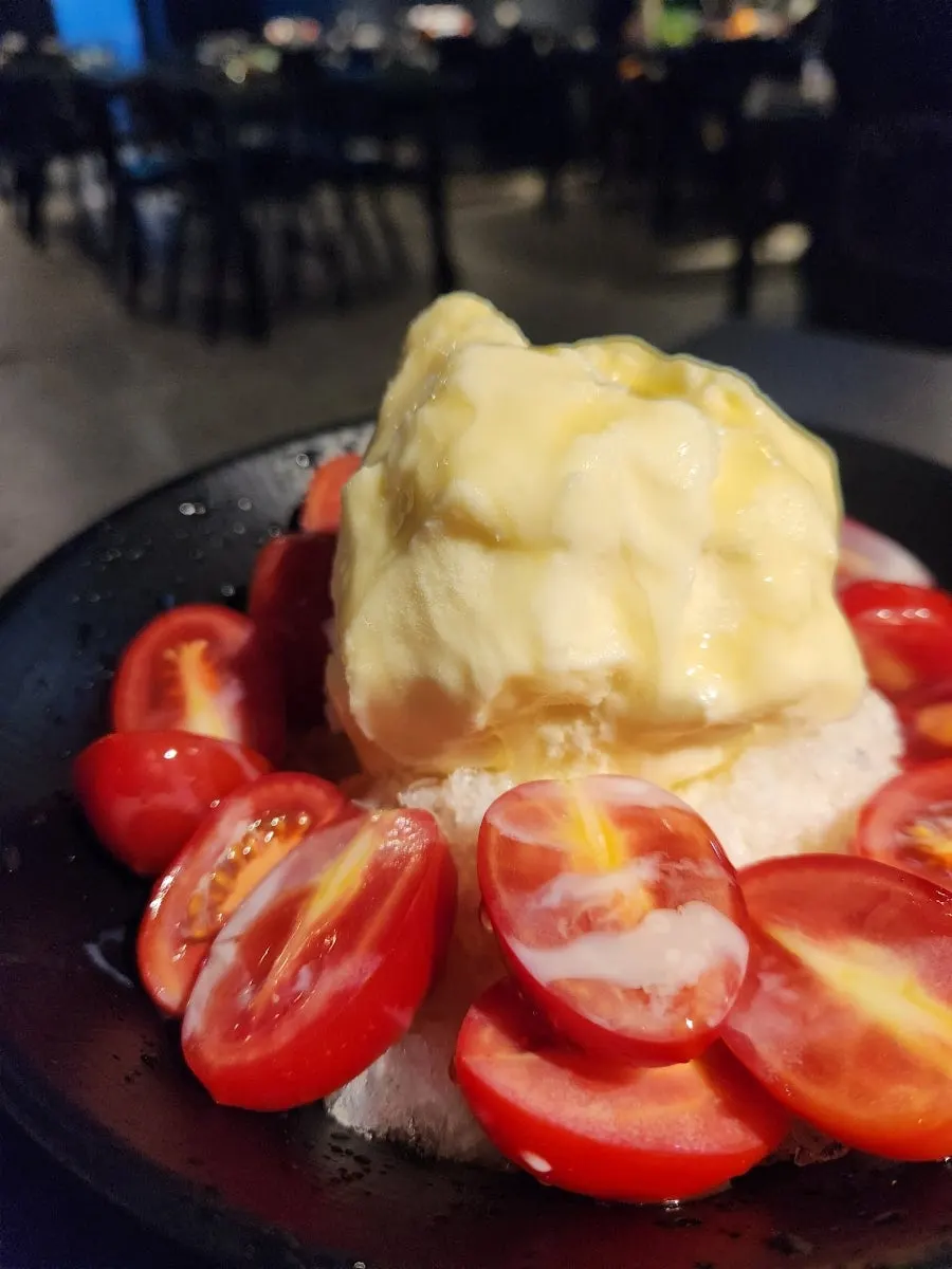 Stevia tomato bingsu given as a review event reward