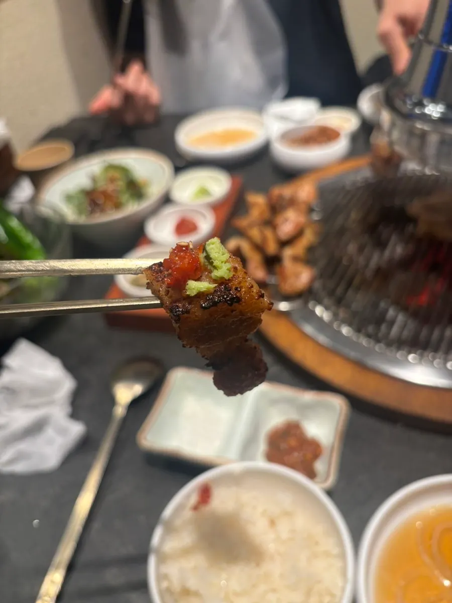 A fully grilled piece of marinated rib