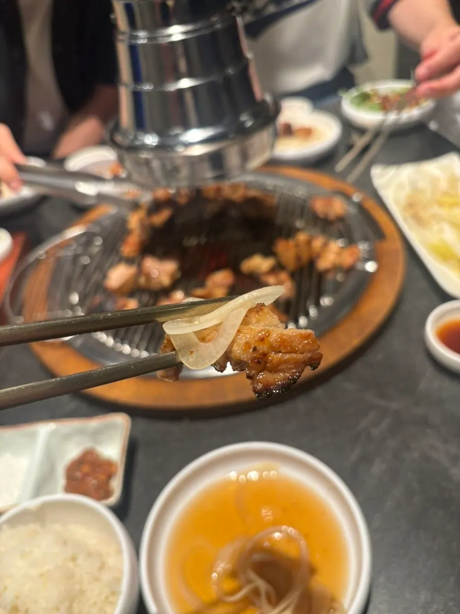 Marinated ribs paired with pickled onions