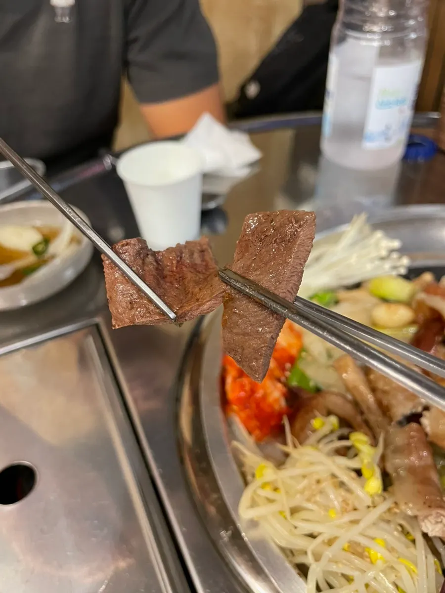 A piece of yeomtong that cooked first