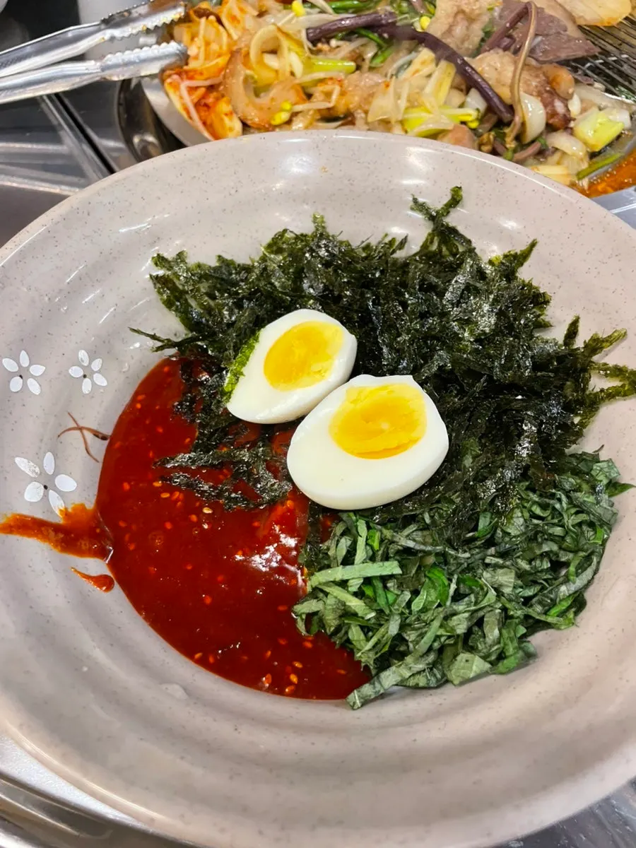 Bibim naengmyeon received via Naver coupon