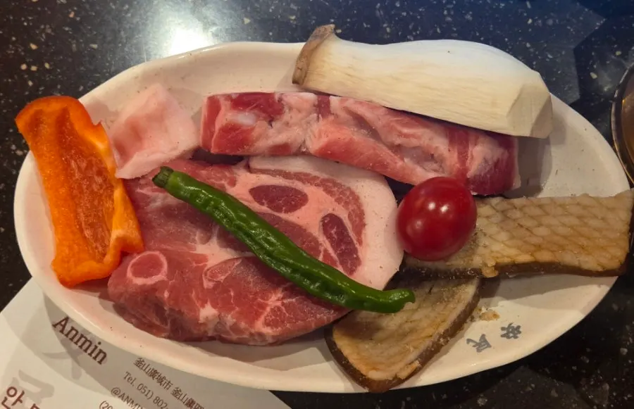 Pork trimmed from the aging fridge