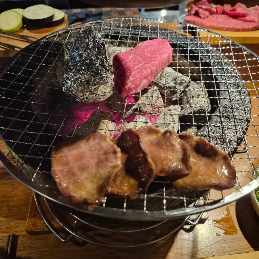 Beer enjoyed with Korean beef