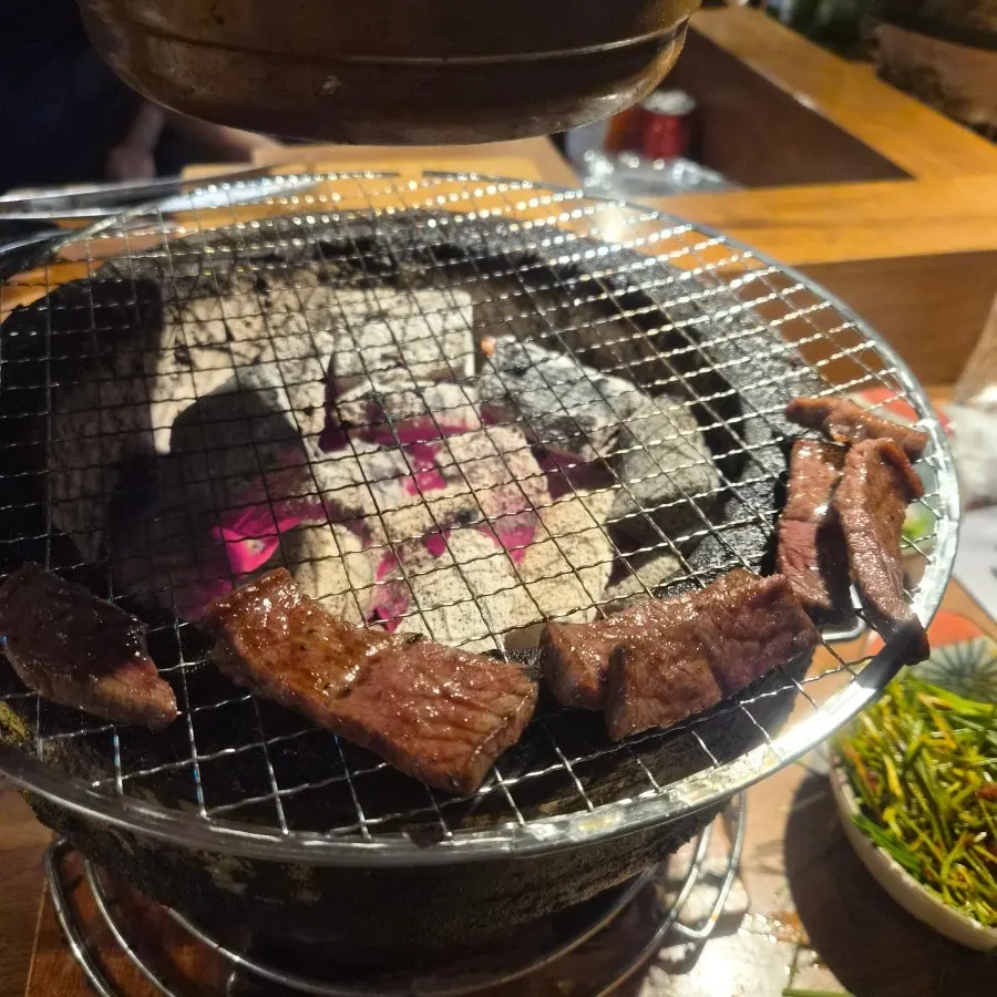 Korean beef jebi churi served in the course