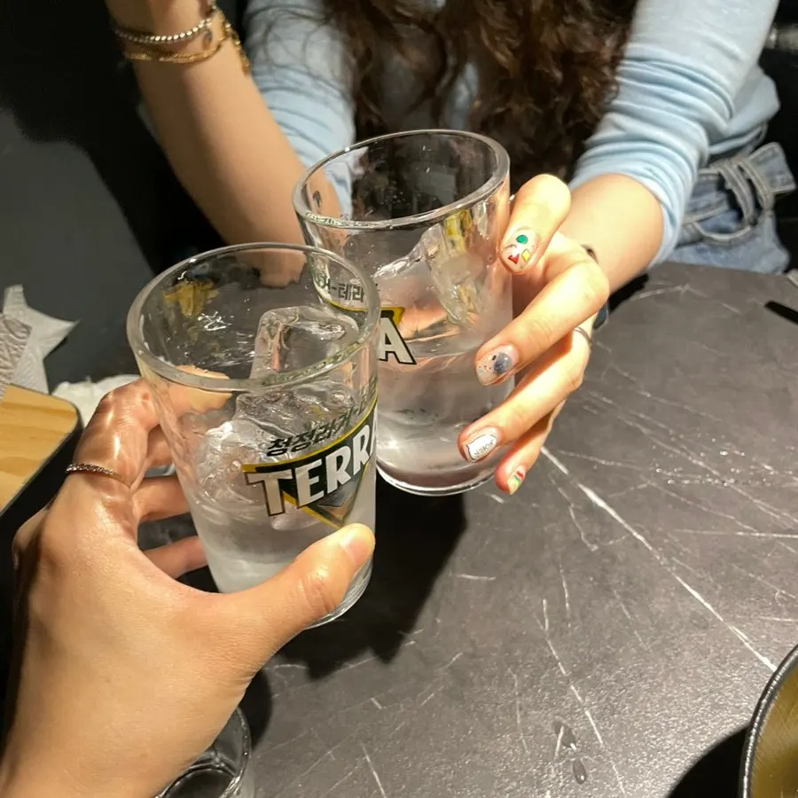 불닭계란전과 함께한 술상