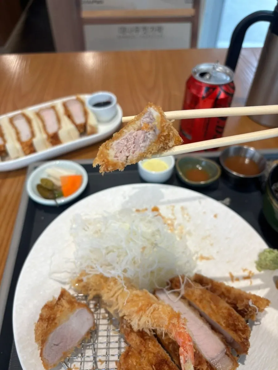 촉촉한 안심 카츠 단면