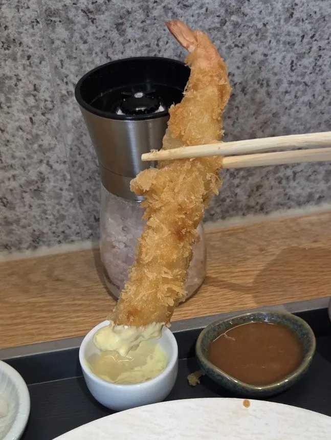 Sirloin tonkatsu served with tonkatsu sauce