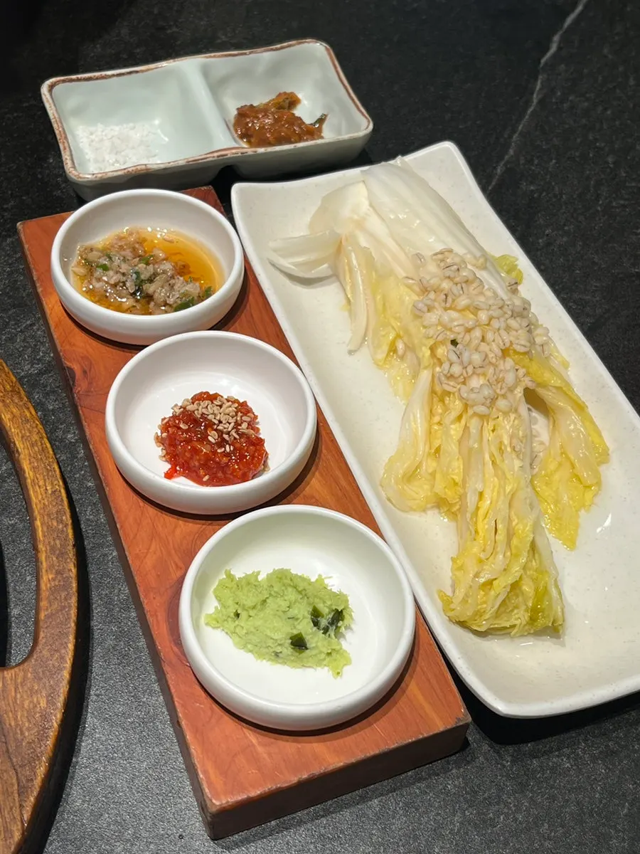 돼지갈비 기본 상차림
