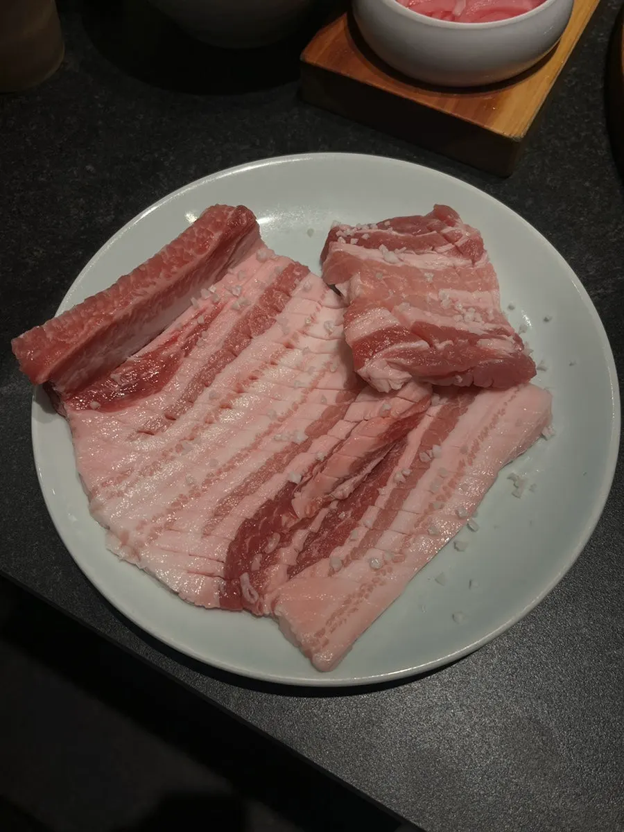 식빵 감자샐러드 갈비 조합