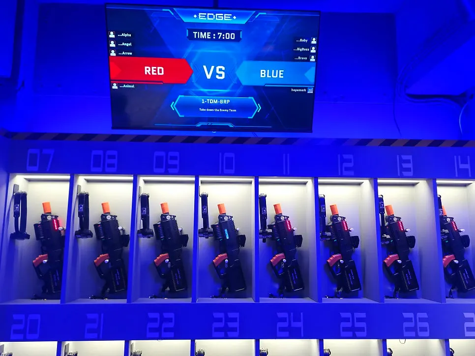 Space for equipment and rules briefing before the game
