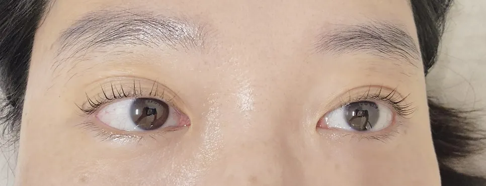 마스카라 없이 선명한 눈매