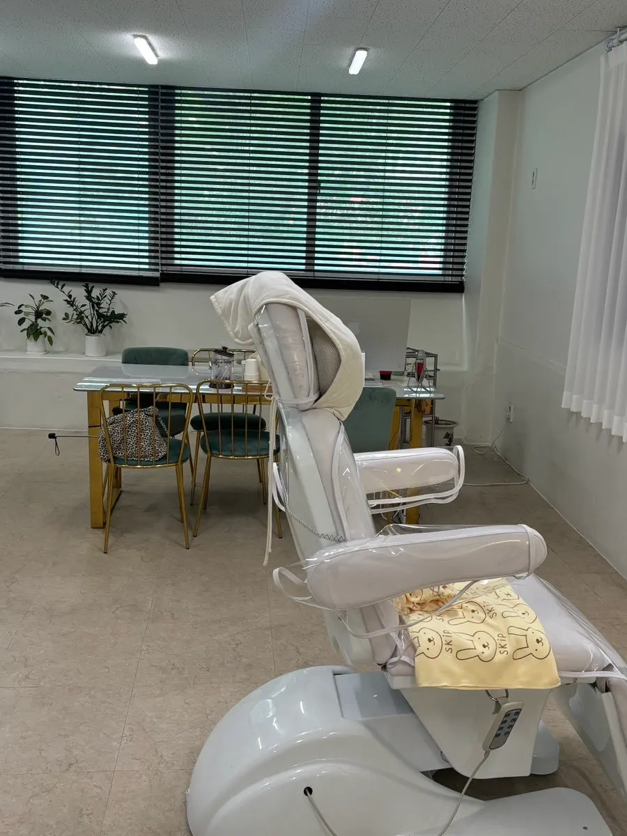 Salon space for lash treatments