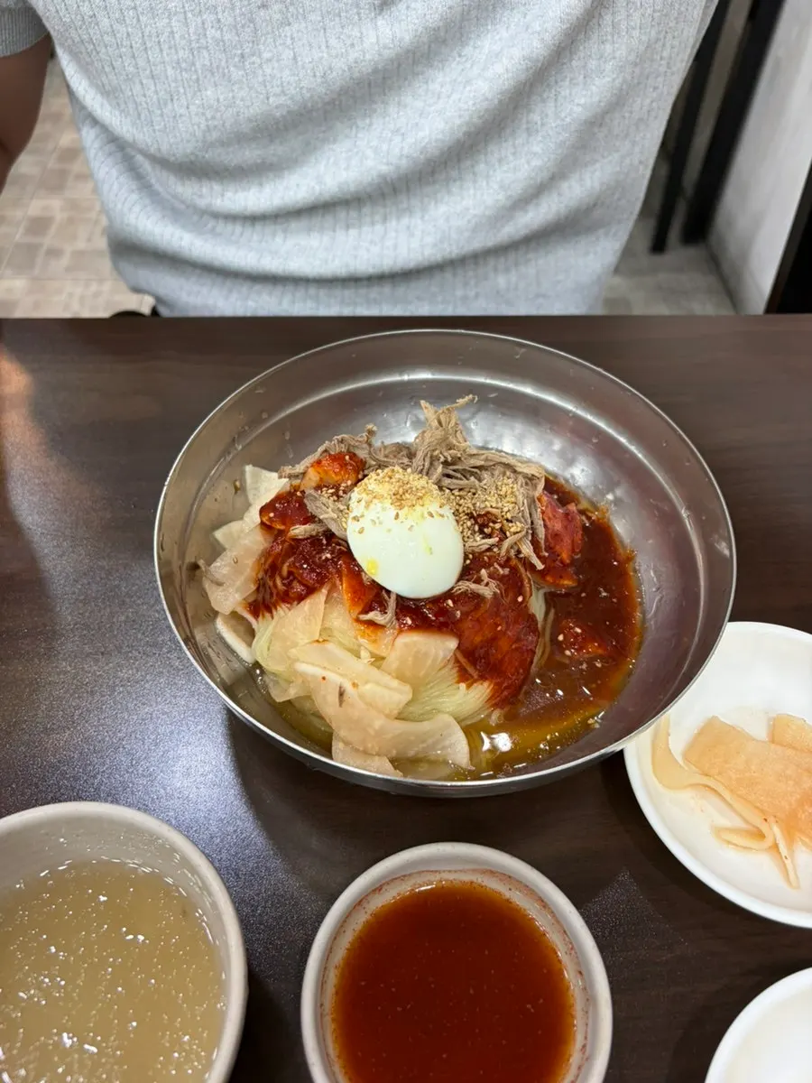 다대기를 추가한 물밀면 육수