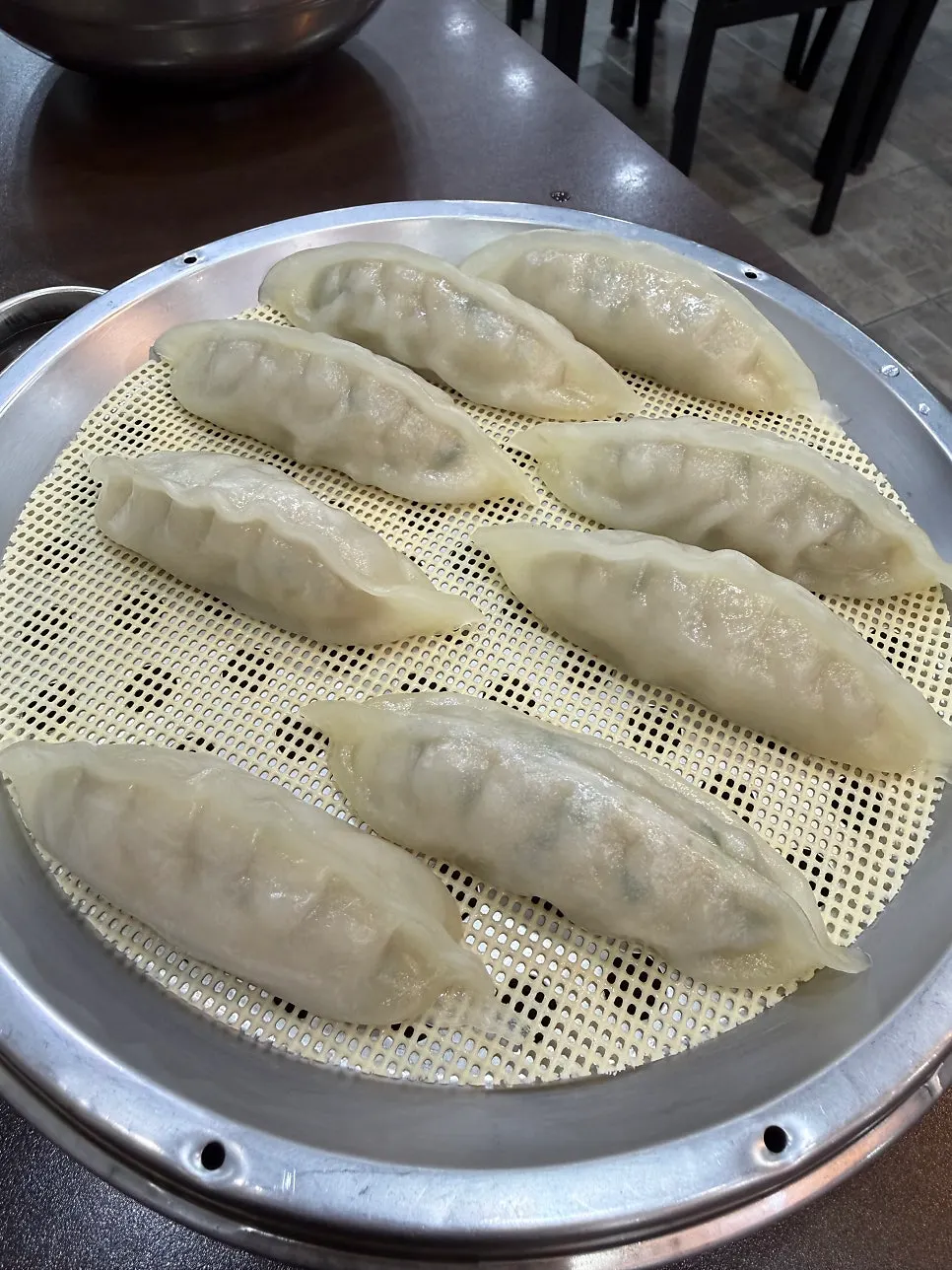 A bowl of bibim milmyeon with sweet-and-spicy sauce