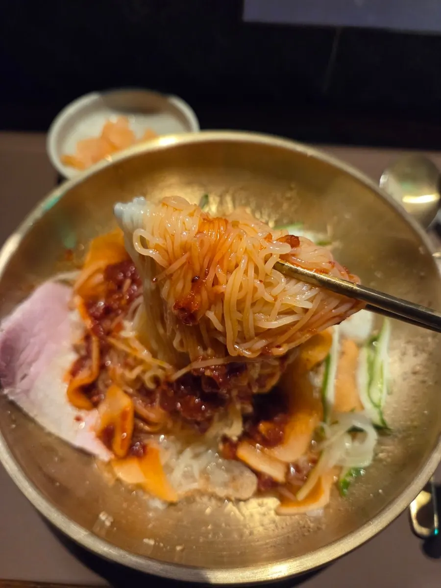 Water milmyeon with cool, clean-tasting broth