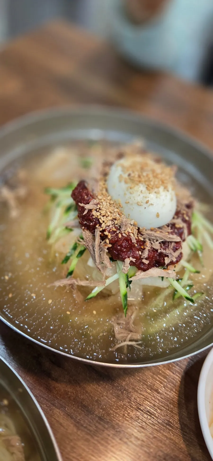 Preparing a meal at Seomyeon Milmyeon