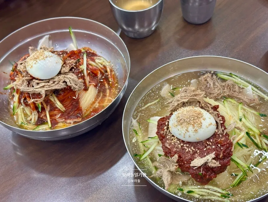 물밀면 비빔밀면 만두 총평 사진