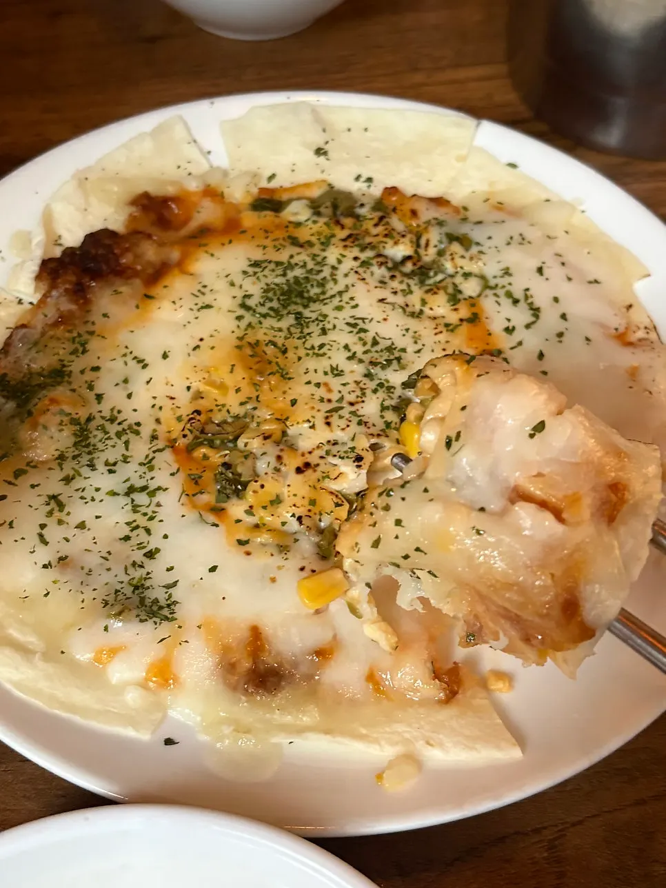 Wrapping shrimp in a tortilla