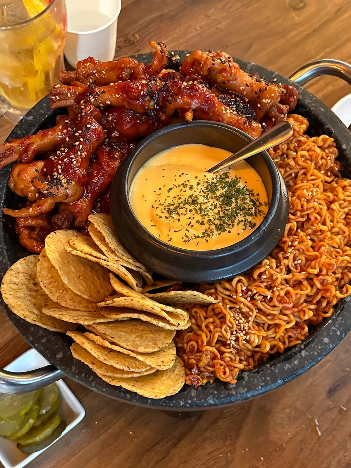 Mokhwa Silbi's new fondue chicken feet spread