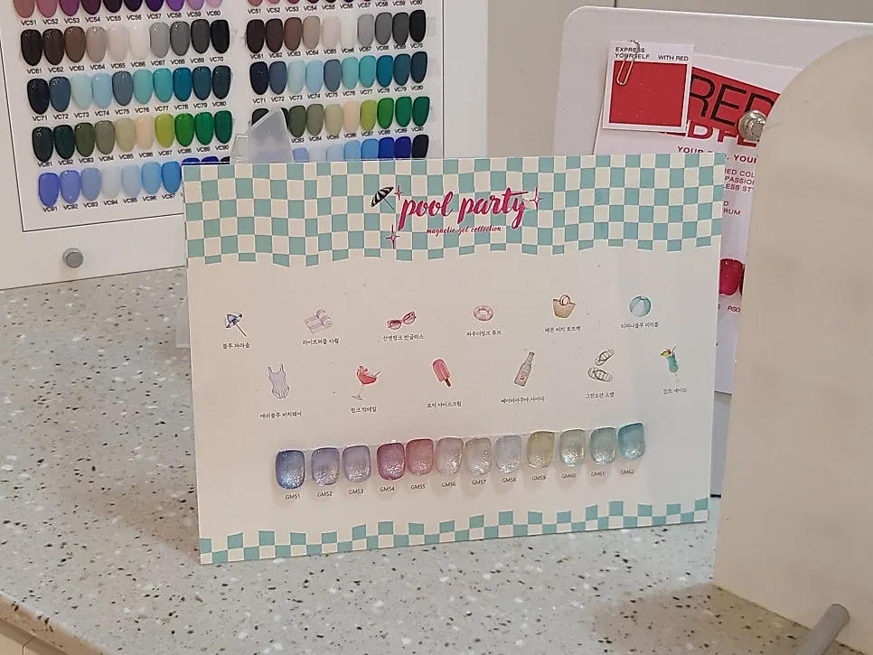 Tidy interior of the nail salon
