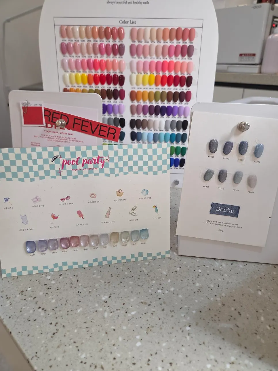 Denim-line basic color nail sample
