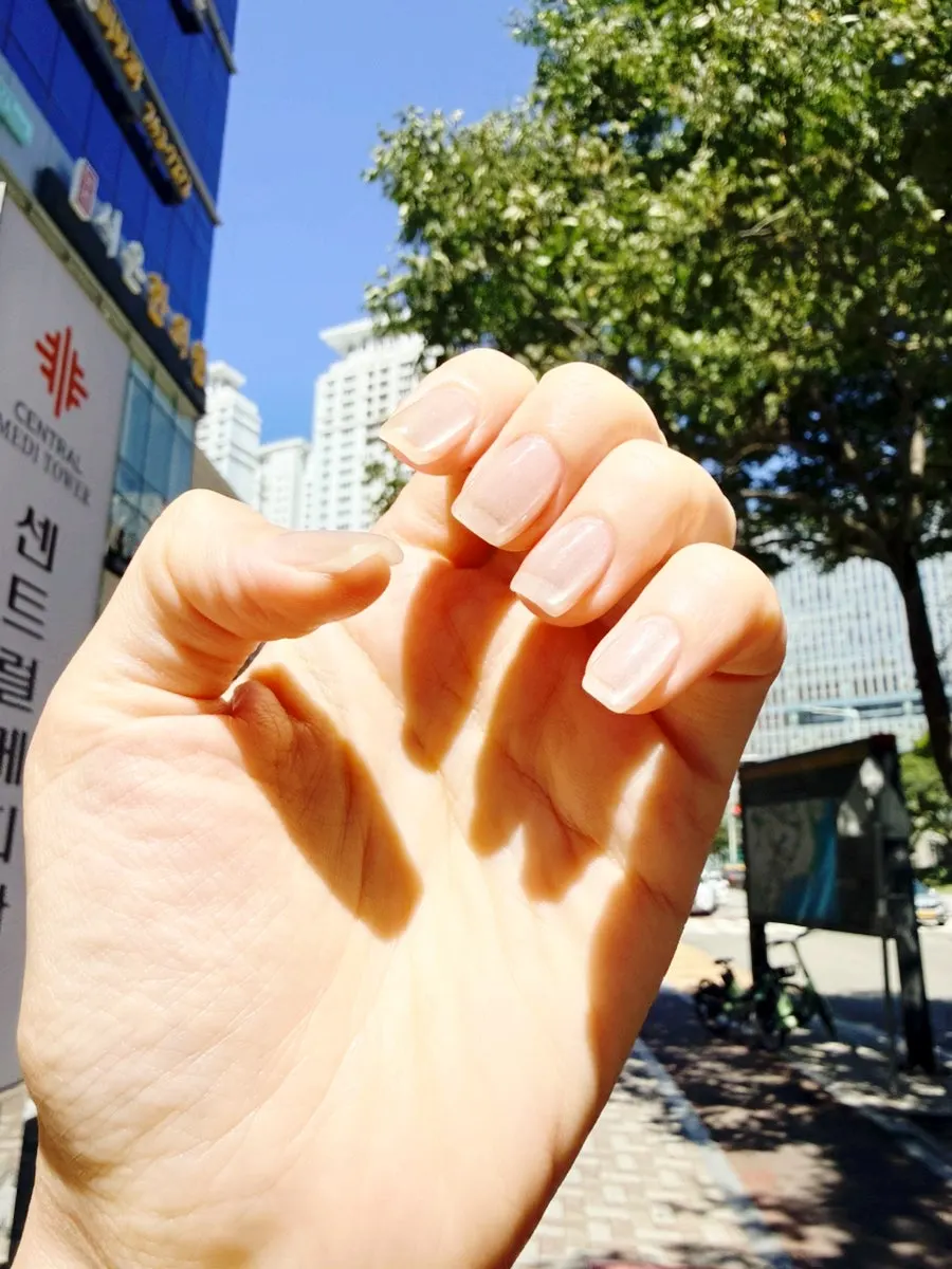 Nail treatment in progress at Jsu Beauty Seomyeon Branch