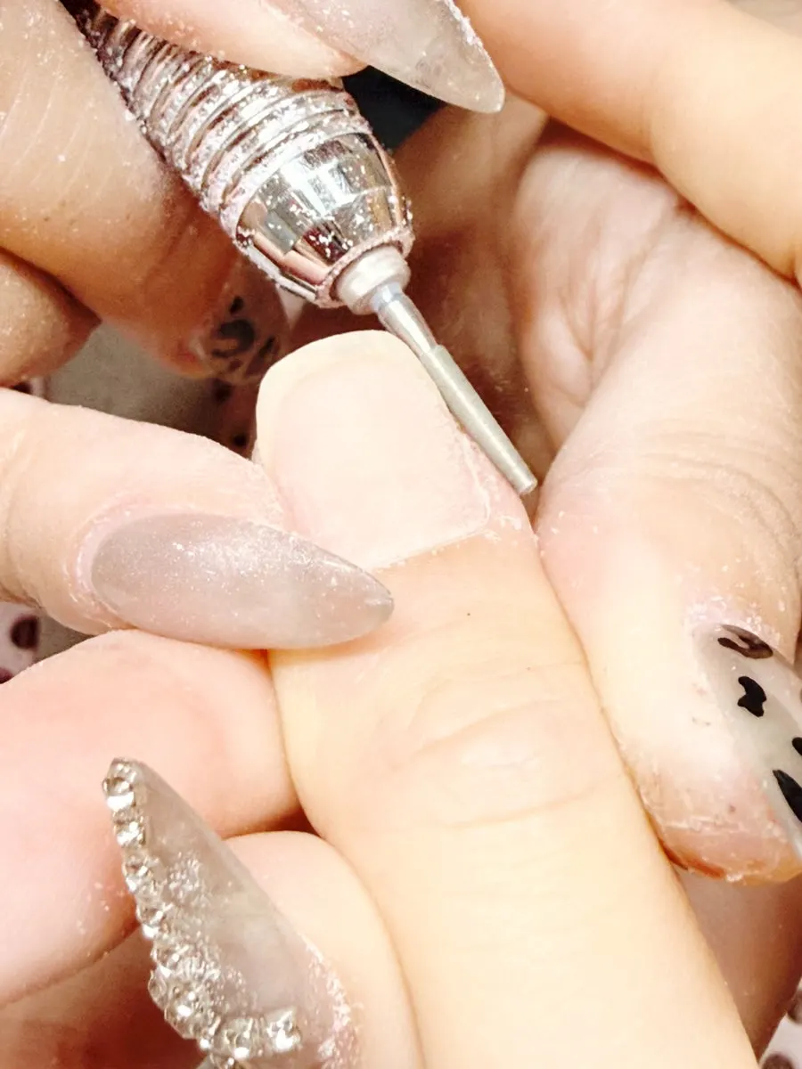 Nails neatened in length and shape