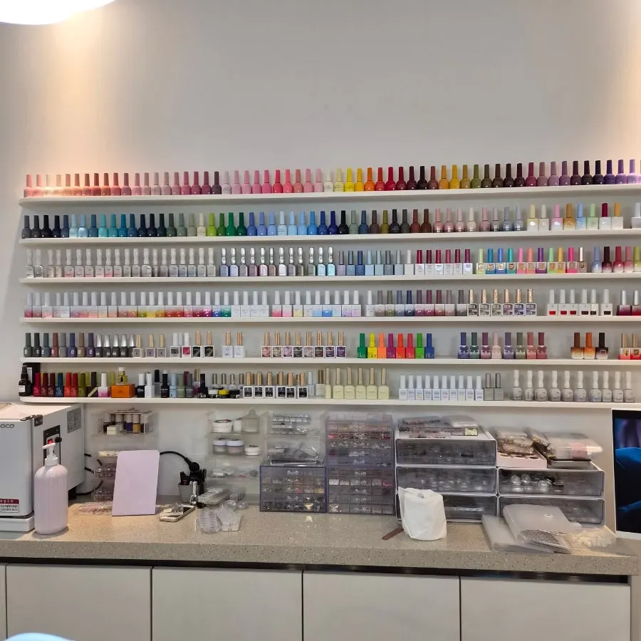 Front seating area for nail and pedicure services
