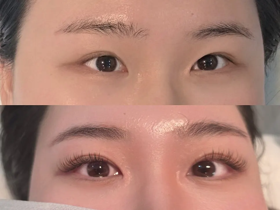 Finished natural eyelash extensions