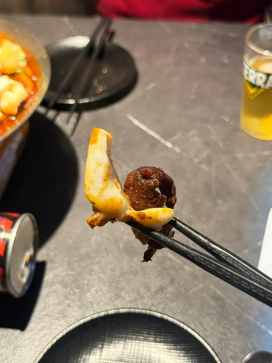 탱탱한 대창 확대샷