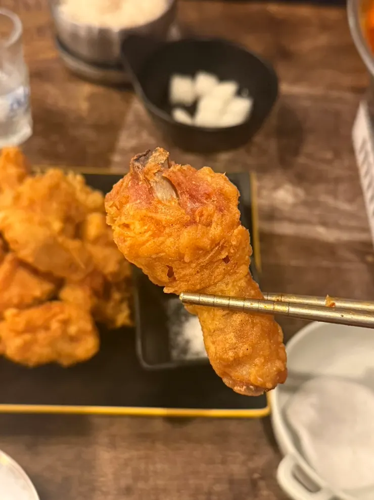 Crispy fried pieces of old-style chicken