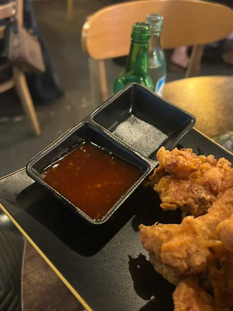 Mayo-ketchup salad served as a basic side dish