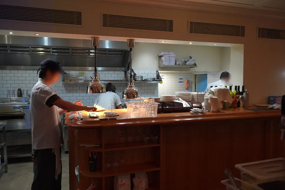 Choosing from the menu at Pickles in Jeonpo