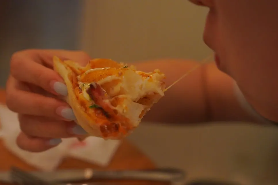 Potato pizza with a nutty potato flavor